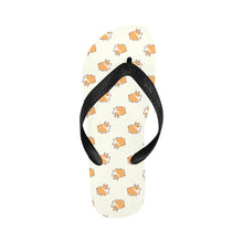 Load image into Gallery viewer, Shiba Inu Charm Carousel Unisex Slippers - 9 Colors-Footwear-Accessories,Dog Dad Gifts,Dog Mom Gifts,Shiba Inu,Slippers-Ivory White-S-27