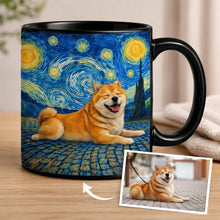 Load image into Gallery viewer, Personalized Starry Night Artwork Shiba Inu Coffee Mug-Mug-Shiba Inu,Dog Dad Gifts,Dog Memorial Gifts,Dog Mom Gifts,Mugs,Personalize Artwork-10