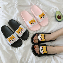 Load image into Gallery viewer, Shiba Inu Love Flip Flop Slippers-Footwear-Dogs, Footwear, Shiba Inu, Slippers-1