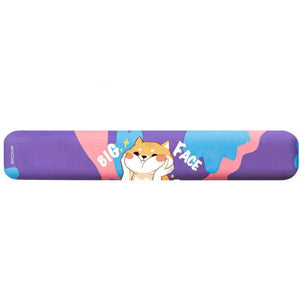 Shiba Inu Love Keyboard Wrist Rests-Accessories-Accessories, Dogs, Mouse Pad, Shiba Inu-Shiba Inu - Purple BG-Large-3