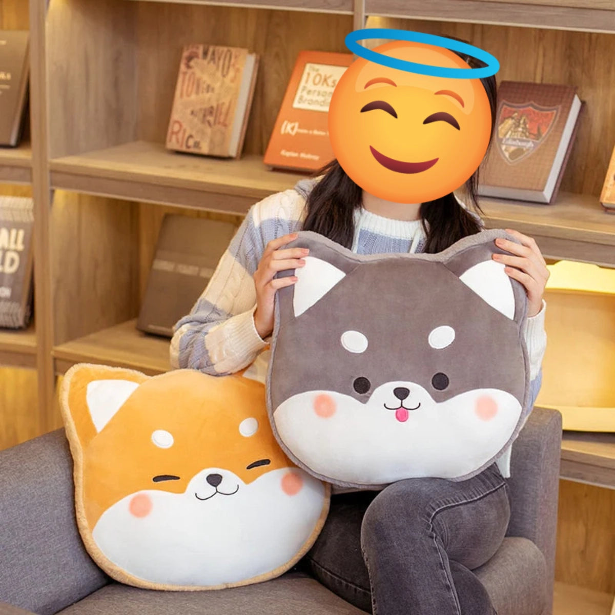Lovely Shiba Inu Dog Plush Car Seat Cushions - Kuru Store