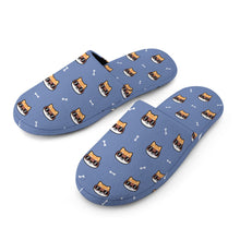 Load image into Gallery viewer, Shiba Inu Slippers for Women - Hipster Shiba Showcase - Flannel-Slippers-10