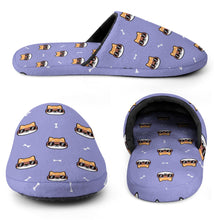 Load image into Gallery viewer, Shiba Inu Slippers for Women - Hipster Shiba Showcase - Flannel-Slippers-21