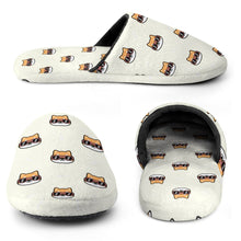 Load image into Gallery viewer, Shiba Inu Slippers for Women - Hipster Shiba Showcase - Flannel-Slippers-4
