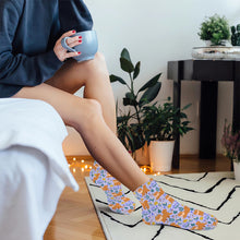 Load image into Gallery viewer, Shiba Inu Socks - Ankle Length - Flower Garden Shiba Inu-Accessories-Accessories,Dog Dad Gifts,Shiba Inu,Socks-13