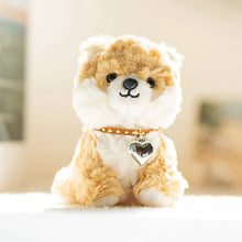 Load image into Gallery viewer, Shiba Inu Soft Toy - Small - Silver Collar Sitting Shiba Inu Plush Toy-2