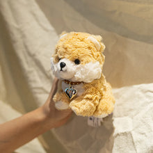Load image into Gallery viewer, Shiba Inu Soft Toy - Small - Silver Collar Sitting Shiba Inu Plush Toy-Stuffed Animals-Dog Memorial Gifts,Shiba Inu,Stuffed Animal-6