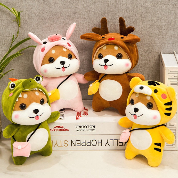 Shiba Inus In the Wild Stuffed Animal Plush Toys-Stuffed Animals-Home Decor, Shiba Inu, Stuffed Animal-1