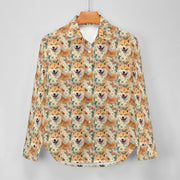 Shiba Inu's Springtime Delight Women's Shirt - 2 Designs-Apparel-Apparel, Shiba Inu, Shirt-7