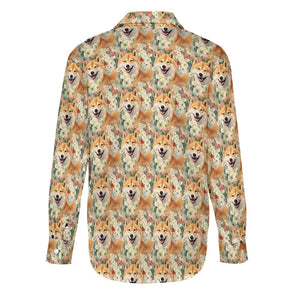 Shiba Inu's Springtime Delight Women's Shirt - 2 Designs-Apparel-Apparel, Shiba Inu, Shirt-8