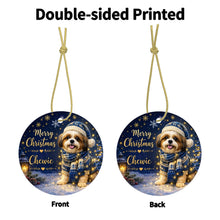 Load image into Gallery viewer, Shih Tzu Christmas Ornament - Cozy Winter Pet Portrait Design - Personalize with Photo and Name-Christmas Ornament-Christmas,Christmas Ornament,Personalize Artwork-5