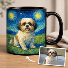 Load image into Gallery viewer, Personalized Starry Night Artwork Shih Tzu Coffee Mug-Mug-Shih Tzu,Dog Dad Gifts,Dog Memorial Gifts,Dog Mom Gifts,Mugs,Personalize Artwork-10