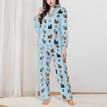 Load image into Gallery viewer, Shih Tzu Pajamas for Women - XL Available - Shih Tzu of Every Color-Pajamas-Apparel,Dog Mom Gifts,Pajamas,Shih Tzu-Blue-XS-2