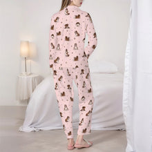 Load image into Gallery viewer, Shih Tzu Pajamas for Women - XL Available - Show Cut Shih Tzus Doing Yoga-Pajamas-Apparel,Dog Mom Gifts,Pajamas,Shih Tzu-4