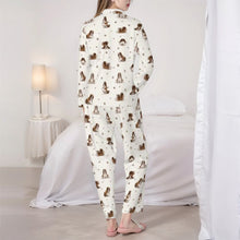 Load image into Gallery viewer, Shih Tzu Pajamas for Women - XL Available - Show Cut Shih Tzus Doing Yoga-Pajamas-Apparel,Dog Mom Gifts,Pajamas,Shih Tzu-5