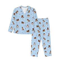 Load image into Gallery viewer, Shih Tzu Pajamas for Women - XL Available - Show Cut Shih Tzus Doing Yoga-Pajamas-Apparel,Dog Mom Gifts,Pajamas,Shih Tzu-7