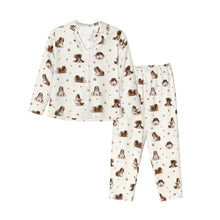 Load image into Gallery viewer, Shih Tzu Pajamas for Women - XL Available - Show Cut Shih Tzus Doing Yoga-Pajamas-Apparel,Dog Mom Gifts,Pajamas,Shih Tzu-9
