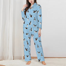 Load image into Gallery viewer, Shih Tzu Pajamas for Women - XL Available - Yes I Love Black and White Shih Tzus-Pajamas-Apparel,Boxer,Dog Mom Gifts,Pajamas-Blue-XS-2