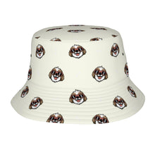 Load image into Gallery viewer, Shih Tzu with Shades Bucket Hat-Hats &amp; Caps-Ivory White-One Size-17