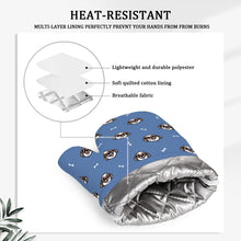 Load image into Gallery viewer, Shih Tzu with Shades Oven Mitts and Pot Holder Set-Kitchen Decor-Accessories,Dog Mom Gifts,Shih Tzu-12