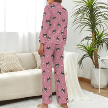 Load image into Gallery viewer, Shih Tzu with Shades Pajamas Set for Women-S-PaleVioletRed-7