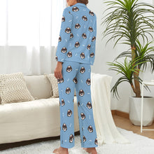 Load image into Gallery viewer, Shih Tzu with Shades Pajamas Set for Women-S-LightSkyBlue-23