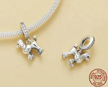 Load image into Gallery viewer, Showtime Poodle Love Silver Charm Pendant-EFC797-3