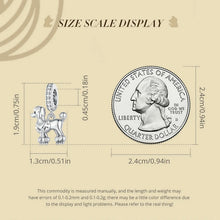 Load image into Gallery viewer, Showtime Poodle Love Silver Charm Pendant-EFC797-5