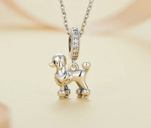 Load image into Gallery viewer, Showtime Poodle Love Silver Charm Pendant-EFC797-7