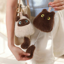 Load image into Gallery viewer, Siamese Cat Bag Charm - Pull My Tail Siamese Cat Plush Bag Charm-2