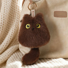Load image into Gallery viewer, Siamese Cat Bag Charm - Pull My Tail Siamese Cat Plush Bag Charm-5