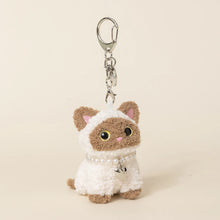 Load image into Gallery viewer, Siamese Cat Keychain - Darling Big-Eyed Kitty-Siamese cat-8 cm-1