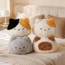 Load image into Gallery viewer, Siamese Cat Pillow - Sleepy Plush Fat Cat Loaf-2