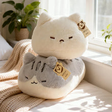 Load image into Gallery viewer, Siamese Cat Pillow - Sleepy Plush Fat Cat Loaf-7