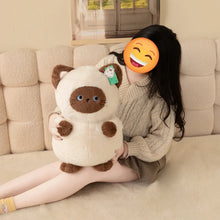 Load image into Gallery viewer, Siamese Cat Plush Pillow - Kawaii Seal Point Siamese - Small to Giant Size-Stuffed Animals-Cat Memorial Gifts,Cats,Siamese Cat,Stuffed Animal-2