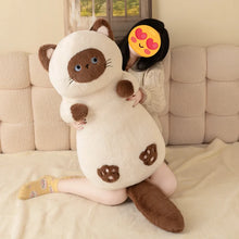 Load image into Gallery viewer, Siamese Cat Plush Pillow - Kawaii Seal Point Siamese - Small to Giant Size-Stuffed Animals-Cat Memorial Gifts,Cats,Siamese Cat,Stuffed Animal-5