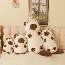Load image into Gallery viewer, Siamese Cat Plush Pillow - Kawaii Seal Point Siamese - Small to Giant Size-2