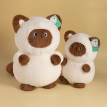 Load image into Gallery viewer, Siamese Cat Plush Pillow - Kawaii Seal Point Siamese - Small to Giant Size-3