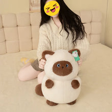 Load image into Gallery viewer, Siamese Cat Plush Pillow - Kawaii Seal Point Siamese - Small to Giant Size-Stuffed Animals-Cat Memorial Gifts,Cats,Siamese Cat,Stuffed Animal-3