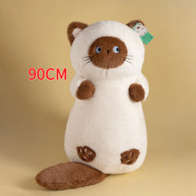 Load image into Gallery viewer, Siamese Cat Plush Pillow - Kawaii Seal Point Siamese - Small to Giant Size-A-19