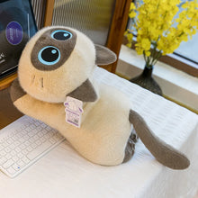 Load image into Gallery viewer, Siamese Cat Plush Toy and Pillow - Cute Big-Eyed Siamese Snuggler-5