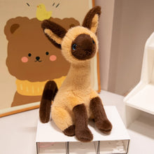 Load image into Gallery viewer, Siamese Cat Plush Toy - Blue Point and Seal Point - Perky Eared Sitting Kitty-Stuffed Animals-Cat Memorial Gifts,Cats,Siamese Cat,Stuffed Animal-Seal Point-10" or 25 cm-3