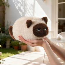 Load image into Gallery viewer, Siamese Cat Plush Toy - Grumpy Fat Cat Loaf - Tiny to Medium Sizes-13