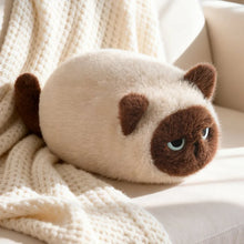 Load image into Gallery viewer, Siamese Cat Plush Toy - Grumpy Fat Cat Loaf - Tiny to Medium Sizes-Siamese Cat CQ-about 33cm-1