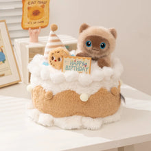 Load image into Gallery viewer, Siamese Cat Plush Toy - Sweet Birthday Cake Surprise - Cookie Cake-Stuffed Animals-Cats,Siamese Cat,Stuffed Animal-1