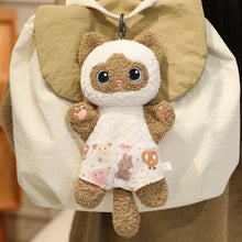 Load image into Gallery viewer, Siamese Cat Plushie - Kitten Wearing Diaper Pants