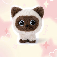 Load image into Gallery viewer, Siamese Cat Soft Toy - Small - Pocket Purr Mini Plush Toy-2
