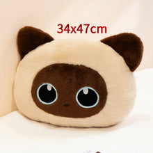 Load image into Gallery viewer, Siamese Point Cat Plush Pillow - Sweet Big-Eyed Cutie-6-1