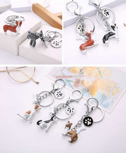 Siberian Husky Love 3D Metal Keychain-Key Chain-Accessories, Dogs, Keychain, Siberian Husky-5