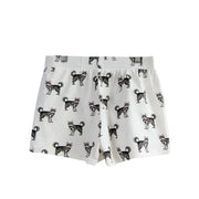 Siberian Husky Love Women's Sleeping Shorts-Apparel-Apparel, Dogs, Pajamas, Siberian Husky-9